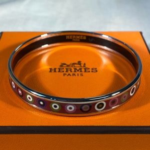 Authentic HERMÈS Circles Motif Enamel Bracelet